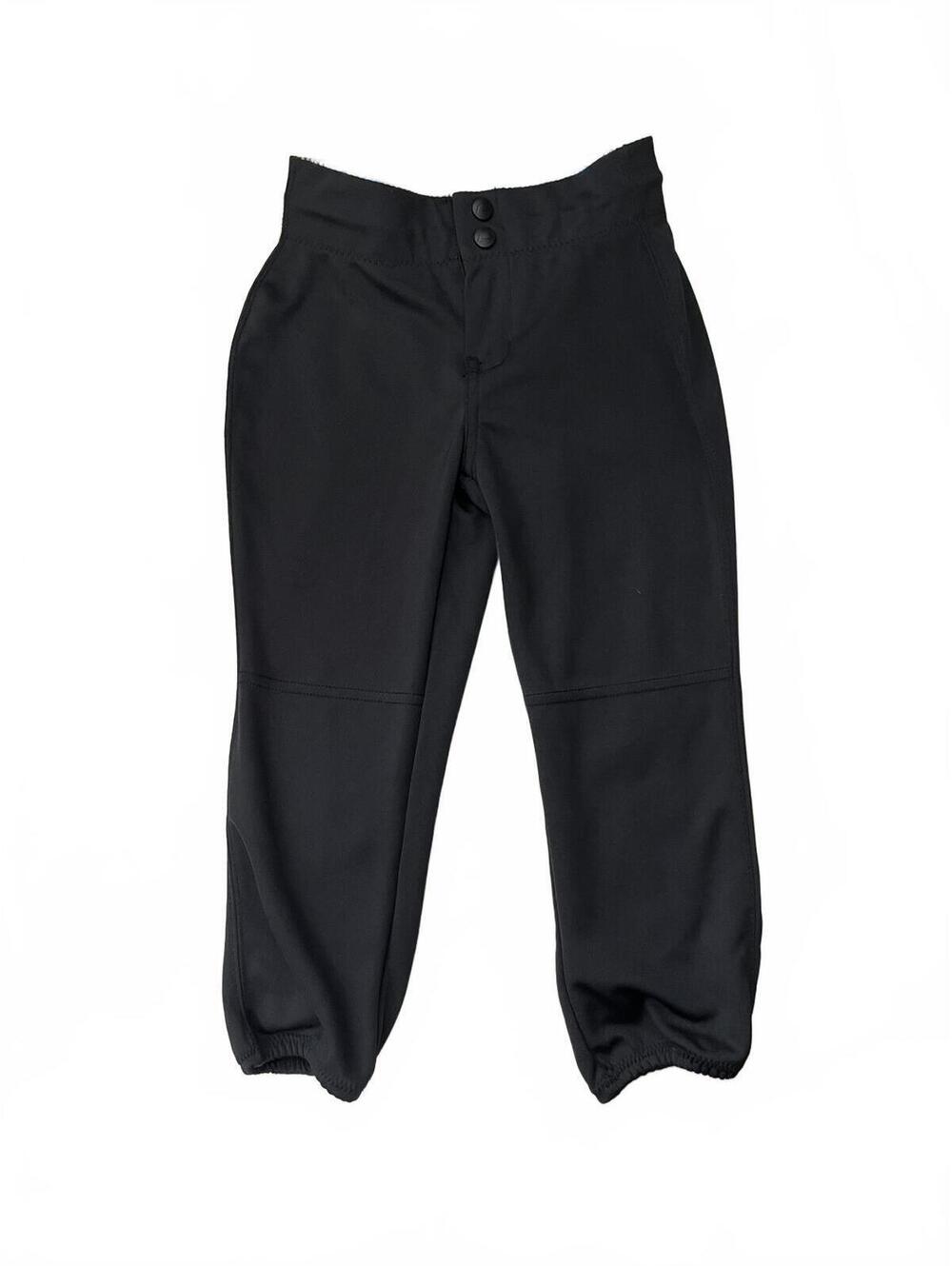 Champro Girls Softball Pants Black Low-Rise Fastpitch Knicker Style Size M